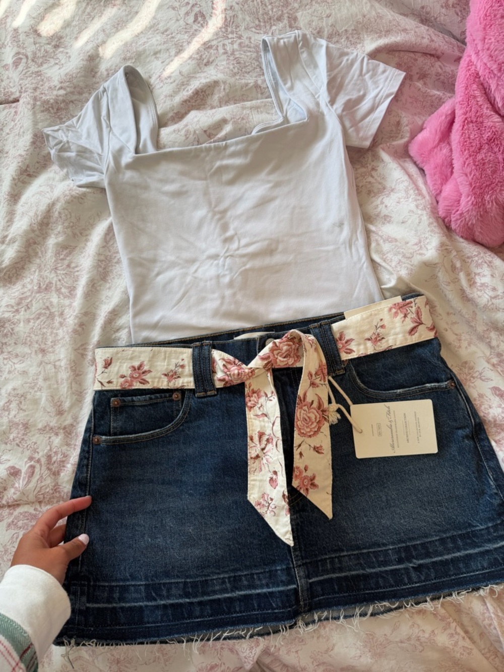 NWT Abercrombie Jean skirt with belt